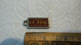 1955 Minnesota Dav Keychain Fob Tag Disabled American Veteran Lx 2436