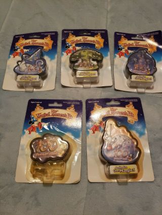 Disney Magical Moments Light Up Pins 100 Years Of Magic Complete Set Of 5