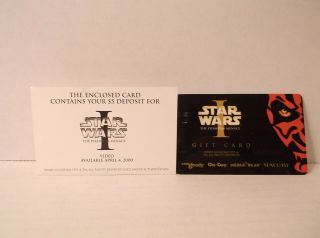 Star Wars Episode 1 I The Phantom Menace Darth Maul Video Reservation Gift Card