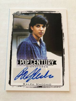 2017 Leaf Pop Century Signatures Ba - Rm1 Ralph Macchio Autograph Card