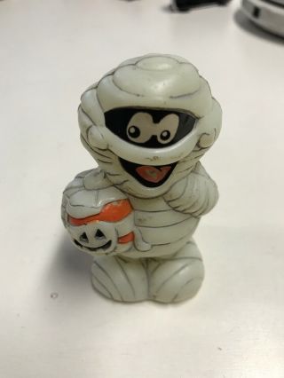 Vintage Halloween Blow Mold Mummy Rare Candy Topper M6