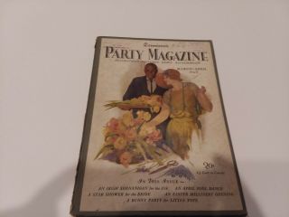 Rare 1928 Dennison Party Hardcover Book (ex - Library) Party Book - 36 Pages