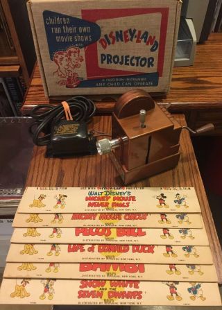 Rare Vintage Disney - Land Projector With Six Films Non -