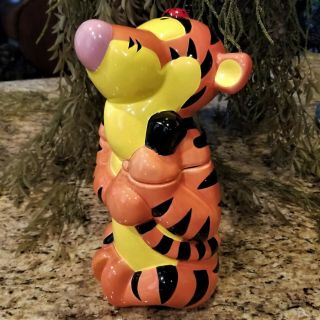 Vintage Disney Winnie The Pooh Treasure Craft Tigger Canister Cookie Jar 12 " H