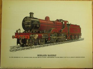 British/english/uk Railroad Prints,  1960s Set Of Twelve: Midland,  Great Western