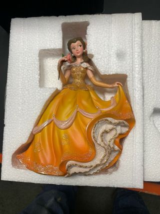 Enesco Disney Showcase Belle Couture De Force Princess Stone Resin Figurine