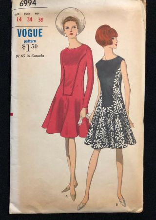 Vintage Vogue 6994 1960s 