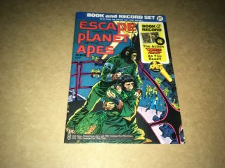 Vintage Escape From The Planet Of The Apes Comic & Record Set 1974