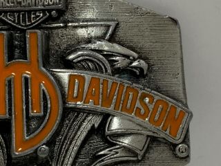 Vintage 1992 Harley Davidson Motorcycles Authentic Metal Belt Buckle USA RARE 5