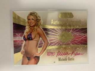 2007 Benchwarmer Gold Edition Michelle Baena Autograph Card