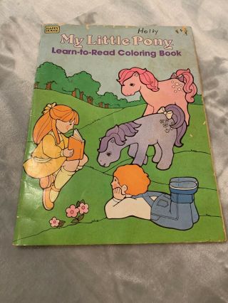My Little Pony Hasbro Coloring Book 1984 Vintage