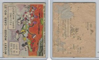 R89 Gum Inc,  Mickey Mouse,  Type 2,  1935,  31 Let 