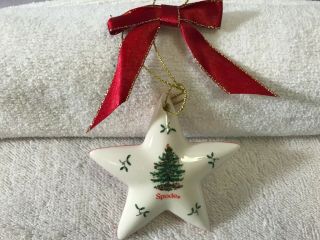 Christmas Ornament Spode Christmas Tree Star Ex2628