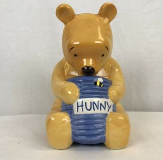 Treasure Craft Disney Winnie The Pooh Honey Ceramic Cookie Jar 12 "