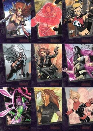 Women Of Marvel Series Ii Trading Card Set Plus Empty Box & Wrapper