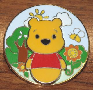 Walt Disney Baby Pooh From Winnie The Pooh 2007 Official Collectible Sliding Pin
