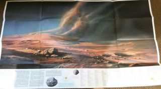 Vintage National Geographic 1973 Map The Red Planet Mars 3