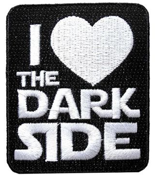Star Wars I Heart The Dark Side Logo Iron - On Patch