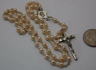 Priced To Sell Today Vintage Pretty Faux Pearl Rosary