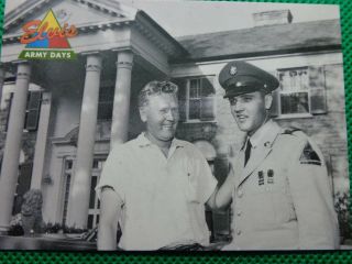 Trading Card,  (elvis Presley With His Father Vernon) Army Days.