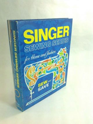 Vintage 1972 Singer Sewing Series For Home And Fashion Binder Book