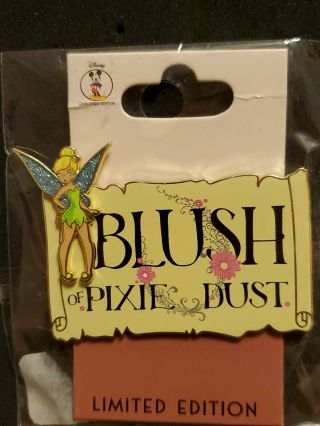 Tinker Bell Peter Pan Blush Pin Le300 Disney Employee Cast Center Wdi