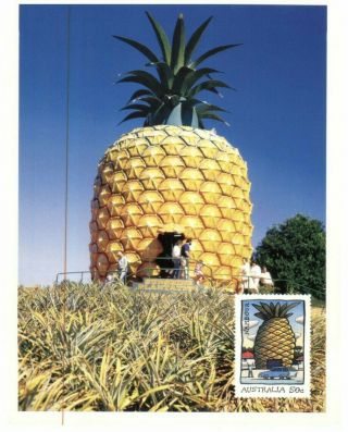 (pc 5) Australia Post Pre - Paid Postcard - Qld - Nambour Big Pineapple