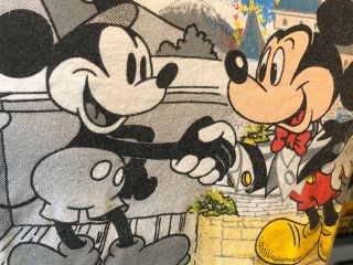 Vtg Disney Mickey Mouse 60th Birthday 1928 - 1988 Sm T - Shirt Shirt Worn Distressed