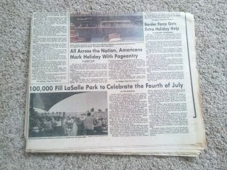 Vintage Buffalo News - July Fourth newspaper 7/4 1986 Buffalo,  NY COMPLETE 2