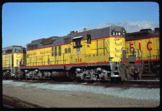 Rail Slide - Up Union Pacific 338 Salt Lake City Ut 2 - 12 - 1980