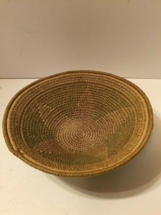 Antique African Woven Basket Star Designe