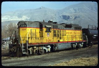 Rail Slide - Up Union Pacific 329 Salt Lake City Ut 1 - 23 - 1980 Gp20