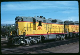Rail Slide - Up Union Pacific 307 Salt Lake City Ut 5 - 31 - 1981 Gp9