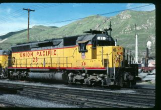 Rail Slide - Up Union Pacific 28 Salt Lake City Ut 4 - 19 - 1981 Sd45