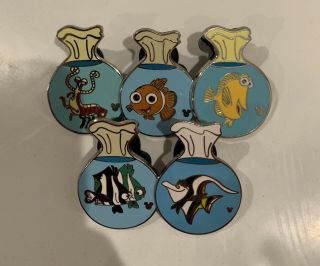 Disney Pins Finding Nemo Fish In Bags Hidden Mickey Series