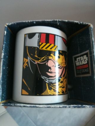 Boxed Star Wars Classic Collectors Mug 1996 Fighter Pilot