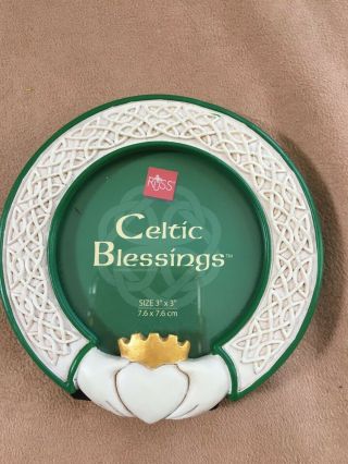 Russ Celtic Blessing Round Picture Frame 4 " Diameter