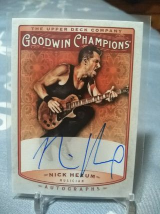2019 Goodwin Champions Nick Hexum Guitarist/vocalist 311 Auto