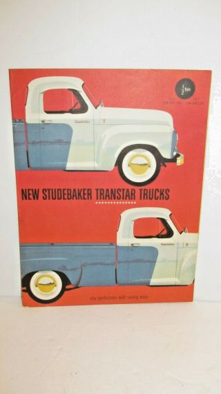 Studebaker Transtar Trucks Dealer Fold Out Brochure