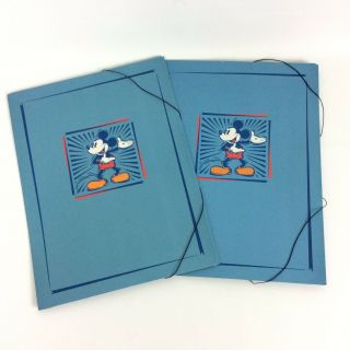 Disney Mickey Mouse Portfolio Pocket Folders Set Of 2 The Art Group Ltd London