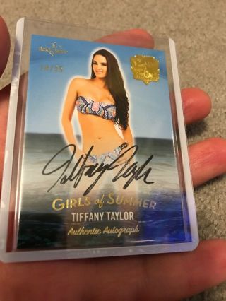 2018 Benchwarmer 25th Girls Of Summer Authentic Autograph Tiffany Taylor 14/25