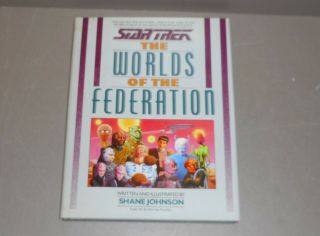Star Trek The Worlds Of The Federation Hardcover Book (1989)