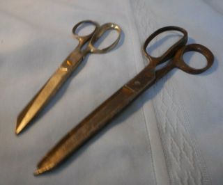 Two Pair Vintage Keen Kutter Scissors 6 " & 8 "