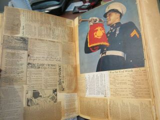 Huge Oid 1930s 1940s Scrapbook Album Religious Poetry Newspaper Clippings Giant