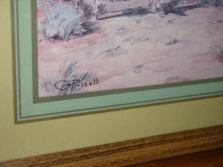 Vintage C.  M.  Charles M Russell Western Cowboy Cattle Mountains 2