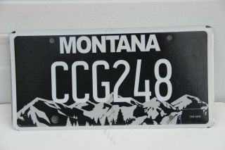 Montana License Plate Bird Of Pray Foundation Mountain Range