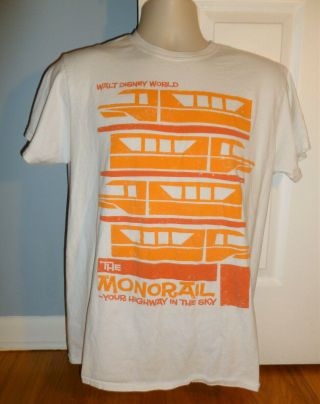 Disney Parks The Monorail Your Highway In The Sky Limited Edition T - Shirt Large