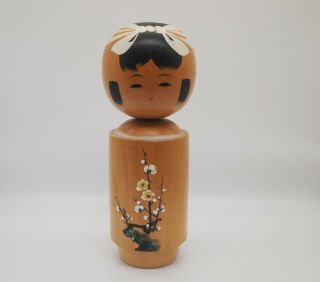 12.  2inch Huge Japanese Vintage Wooden Kokeshi Doll /cute Girl