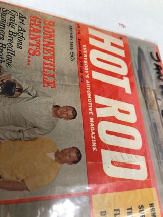 Hot Rod - 1966 January Back Issue Good