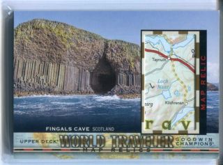2019 Ud Goodwin Champions World Traveler Map Relic Wt - 219 Fingals Cave 1:1541